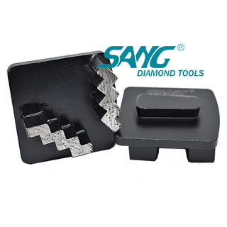 China Diamond Redi Lock Schleifschuhe Großhandel Doppel -Zick -Zack