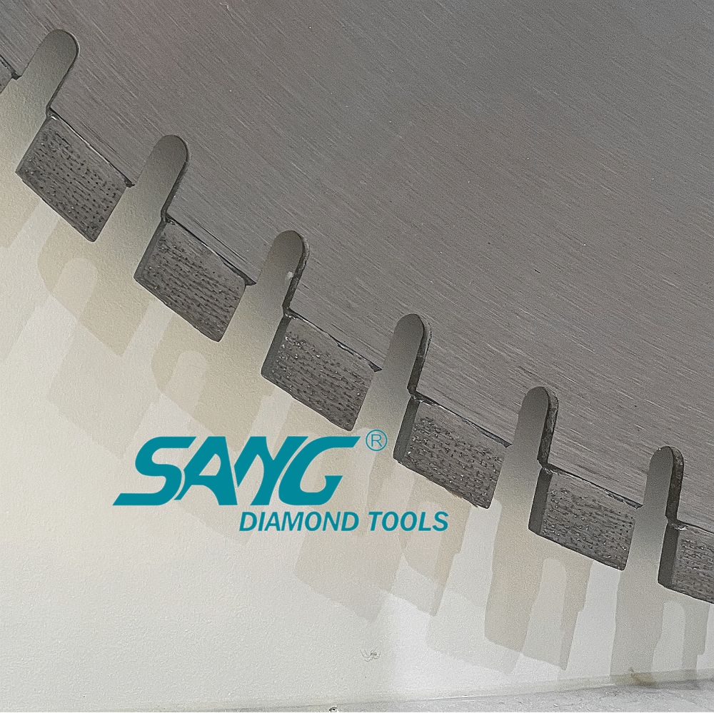 800 -mm -Laserschweiß -ARIX -Segment Pentruder Diamond Scheibensäge Schneidsägen Klinge 