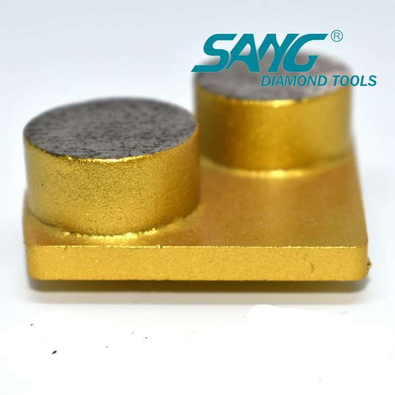 Redi Lock Double Round Segmente 30 Grit Diamond Mahlwerkzeuge für Betonschleifschuhe