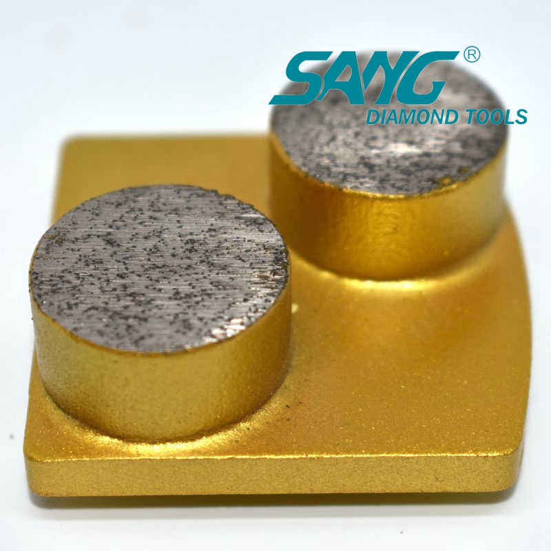 Redi Lock Double Round Segmente 30 Grit Diamond Mahlwerkzeuge für Betonschleifschuhe