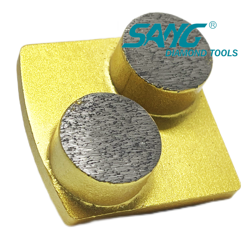 Redi Lock Double Round Segmente 30 Grit Diamond Mahlwerkzeuge für Betonschleifschuhe