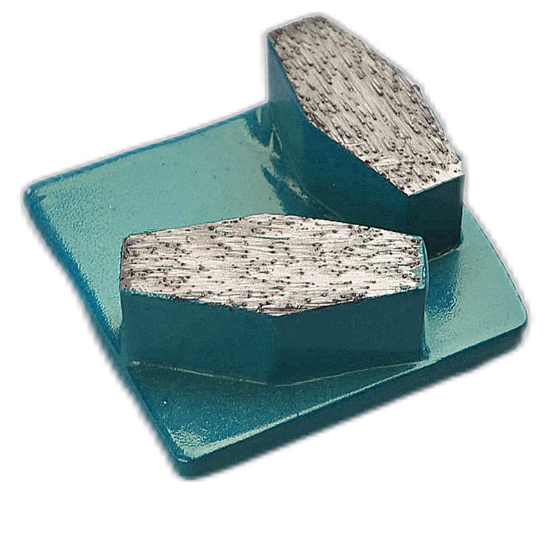 Redi Lock Double Hexagon Segment Diamond Schleifschuhe für Beton