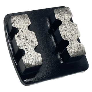 OEM begrüßt Custom Grit Double Bar Diamant Schleifblockschuhe für Husqvarna Betonbodenmühle