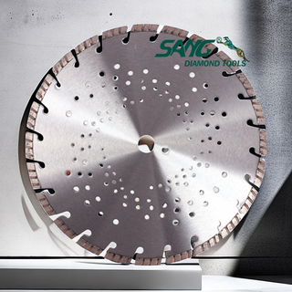 350 -mm -Diamantlaserbeton -Schnittsägenklinge mit Turbosegment
