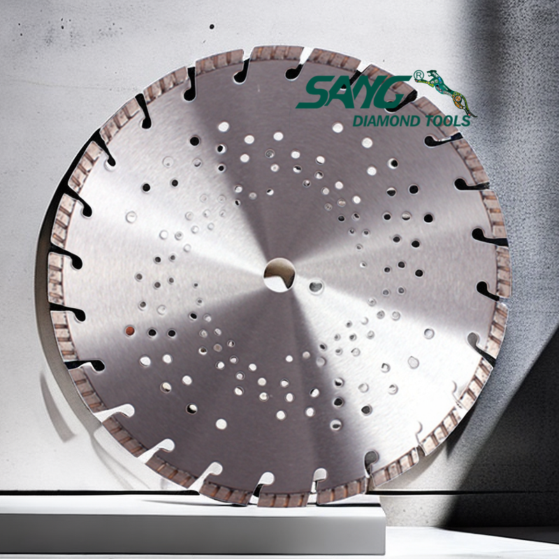 350 -mm -Diamantlaserbeton -Schnittsägenklinge mit Turbosegment