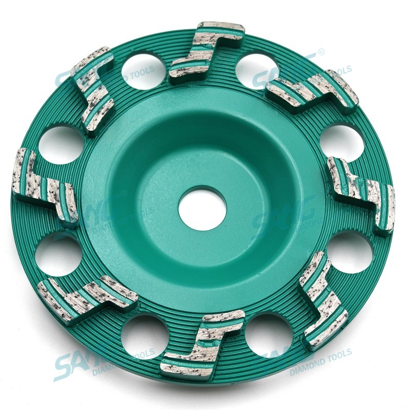150 mm 6 Zoll Z Formsegmente Diamant Schleifblock Großhandel Diamond Mahlen Tasse für Beton