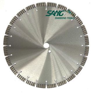 Lasergeschweißte Turbo Segmented Diamond Saw Blade zum Betonschneiden