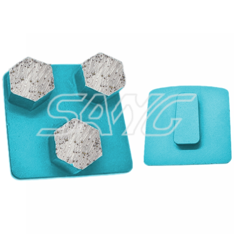 Fabrik Custom Großhandel Redi Lock Metall Bond Diamond Schleifschuhe für Betonboden