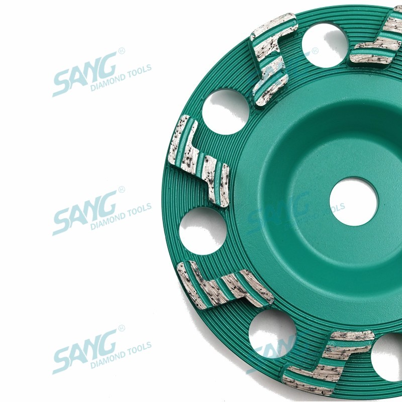 150 mm 6 Zoll Z Formsegmente Diamant Schleifblock Großhandel Diamond Mahlen Tasse für Beton