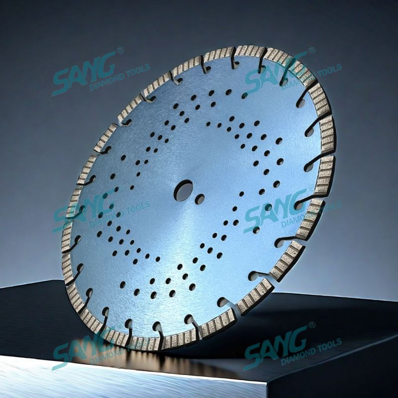 350 -mm -Turbo -Segment Laserschweißungs -Sägeklinge zum Schneiden von Beton