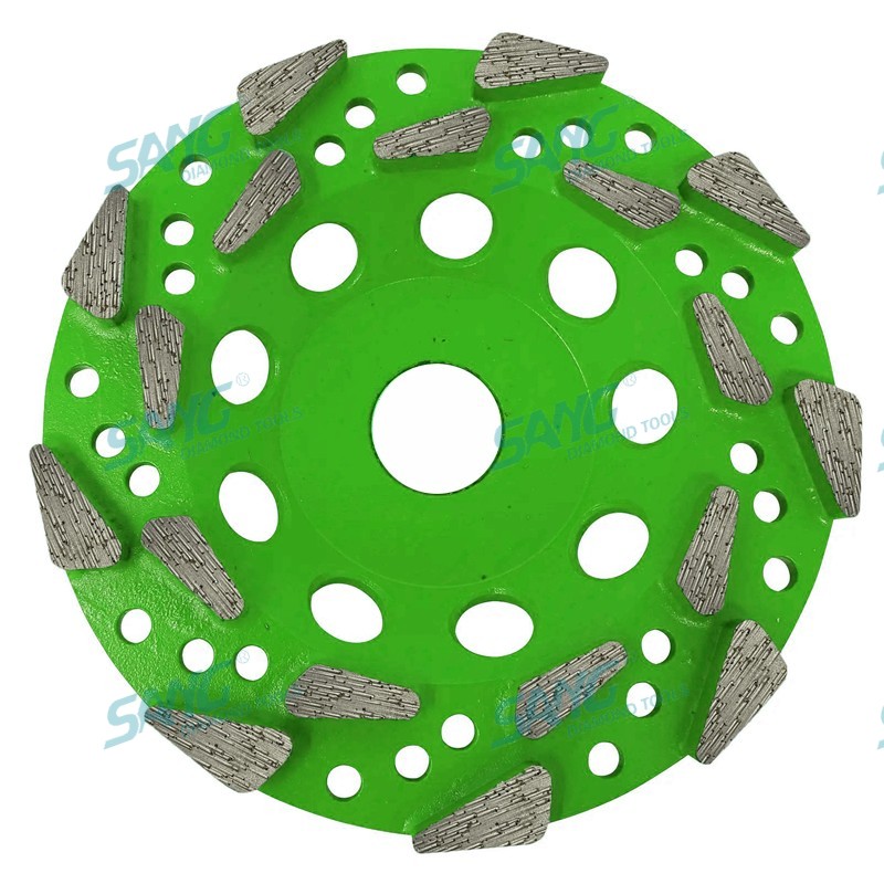 Schwerlaste 125 mm 180 mm 5 Zoll 7 Zoll 20 Körnchen-Gewinde-Arbor Diamond Cup Wheel