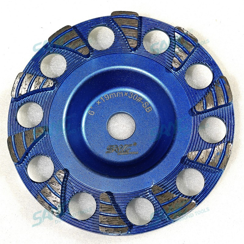 Betonboden Schleifwerkzeuge 6 Zoll 150 mm Tränenabfallbecher für Hochleistungsschleifen