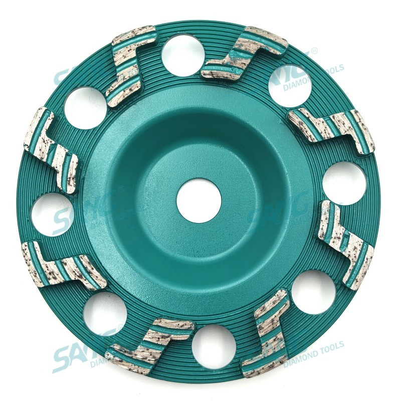 150 mm 6 Zoll Z Formsegmente Diamant Schleifblock Großhandel Diamond Mahlen Tasse für Beton