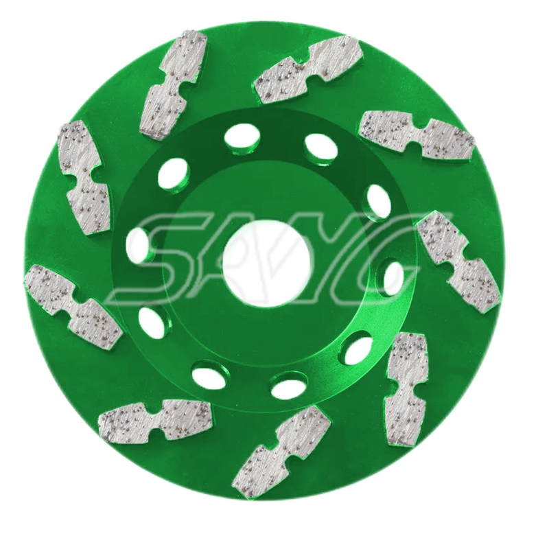 Diamant -Schleifwerkzeuge Betonboden Diamond Tasse Schleifrad für Handpolierer oder Mühle
