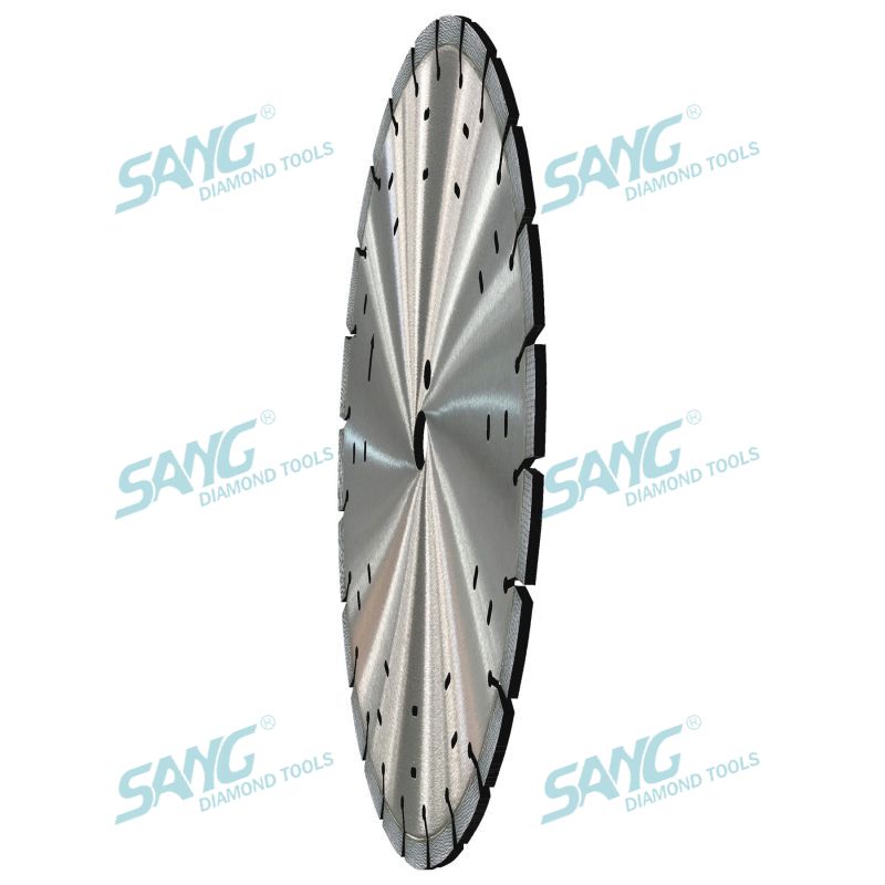 350 mm 14 Zoll Laser geschweißt ARIX Diamond Arrayed Segmented Diamond Saw Blatt für Betonschneiden