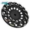 7 Zoll 180 mm s segmentiertes Diamantbecherrad für aggressives Betonschleifen