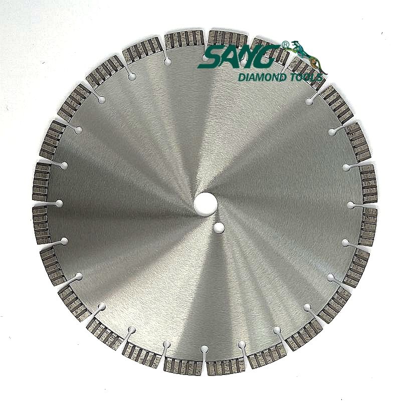 Lasergeschweißte Turbo Segmented Diamond Saw Blade zum Betonschneiden