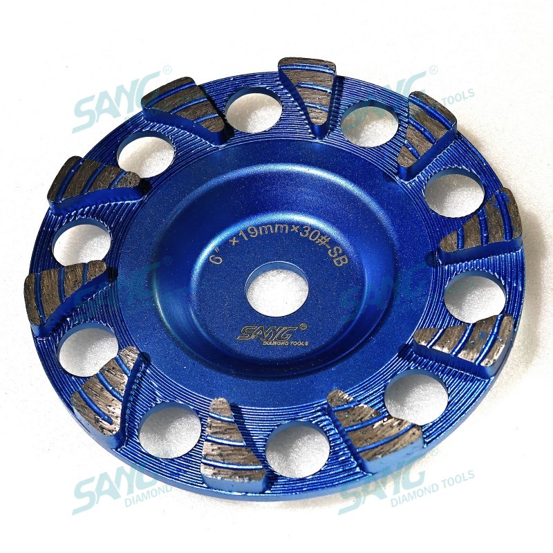 Betonboden Schleifwerkzeuge 6 Zoll 150 mm Tränenabfallbecher für Hochleistungsschleifen