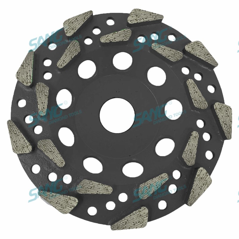 Schwerlaste 125 mm 180 mm 5 Zoll 7 Zoll 20 Körnchen-Gewinde-Arbor Diamond Cup Wheel