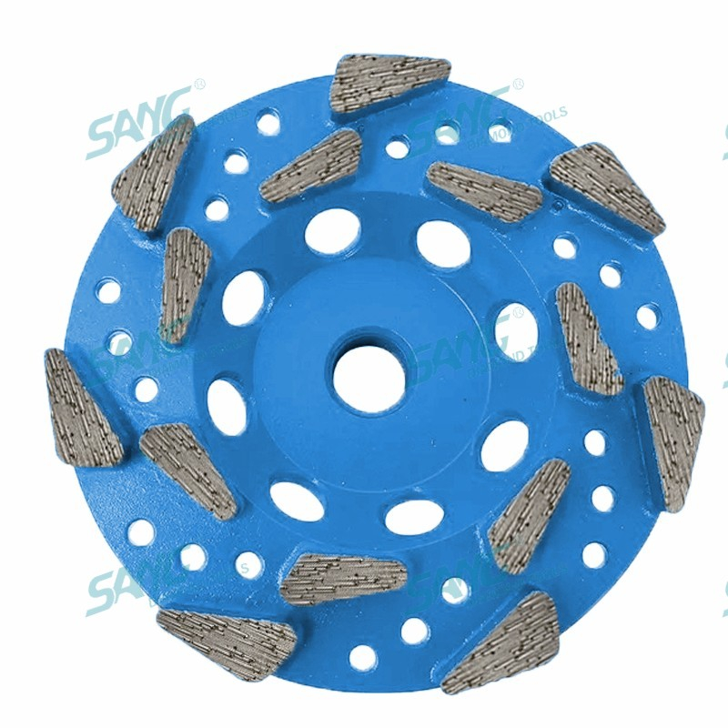 Premium -Gewinde -Diamantbecher -Rad -Premium -Segmente zur Entfernung von Beton -Epoxidmaterialien