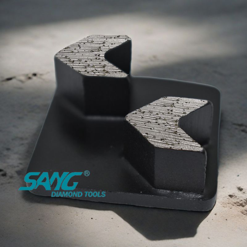 Schnellwechsel Redi Lock Arrow Segment Diamond Schleifschuhe für Husqvarna Betonbodenschleife
