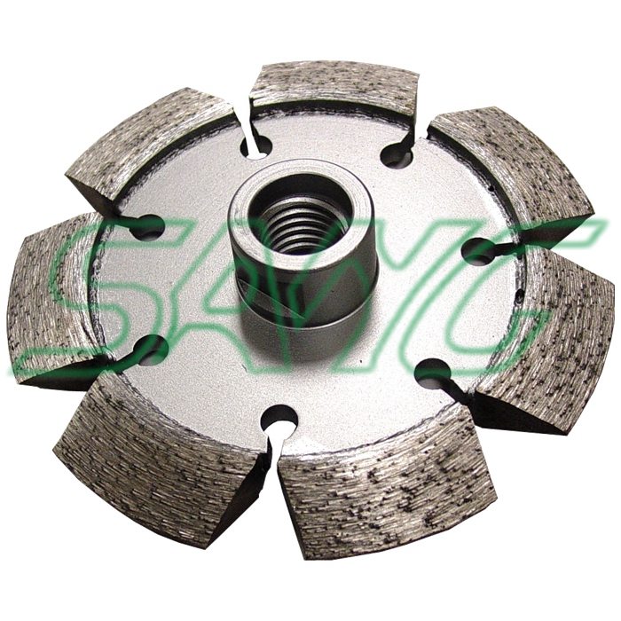 105-230 mm Lasergeschweißter Diamant Crack Chaser Tuck Point Crack Chasing Bat für Betonmörserfarbe