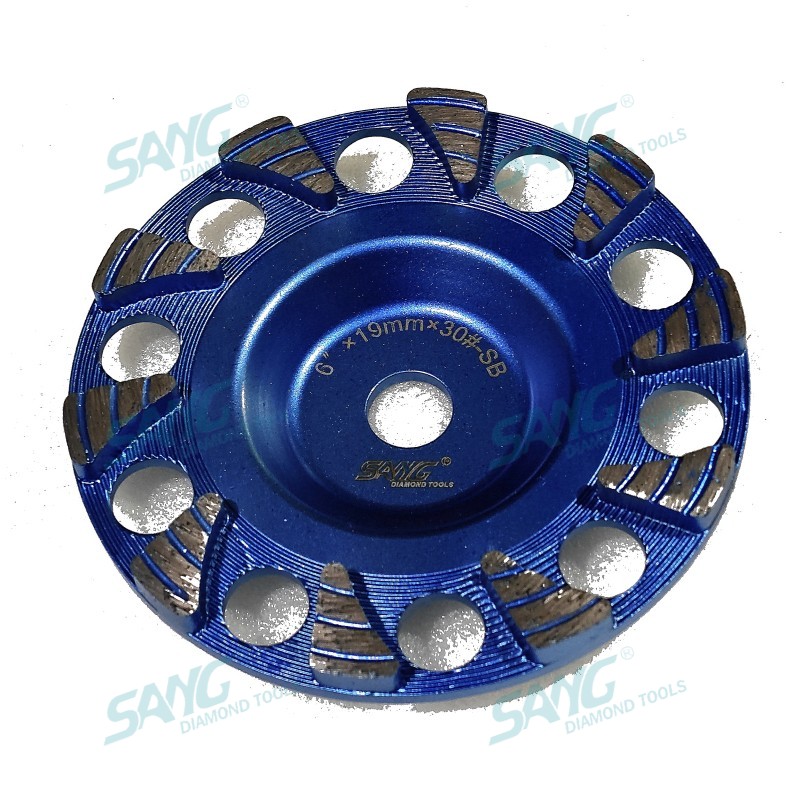 Betonboden Schleifwerkzeuge 6 Zoll 150 mm Tränenabfallbecher für Hochleistungsschleifen