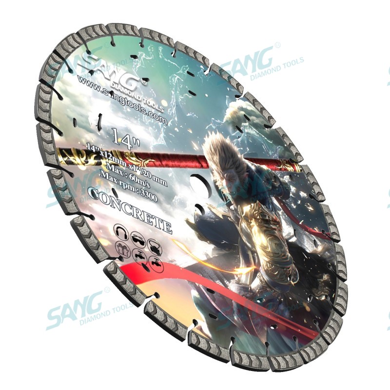 Sang -Werkzeuge 350 mm 400 mm ARIX -Segment Betonschneider Schneidscheibenscheiben -Laser -Diamantsägen -Klinge für Hartbetonschnitte