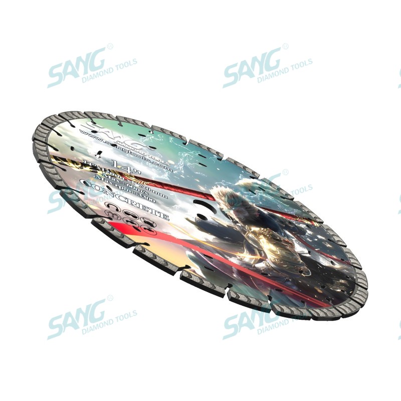 Sang -Werkzeuge 350 mm 400 mm ARIX -Segment Betonschneider Schneidscheibenscheiben -Laser -Diamantsägen -Klinge für Hartbetonschnitte
