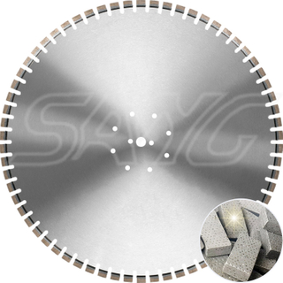 600 mm bis 1600 mm Laser oder silbergeschweißte Diamantwand -Schienensäure -Klinge für bündigem Schnittstahlbeton
