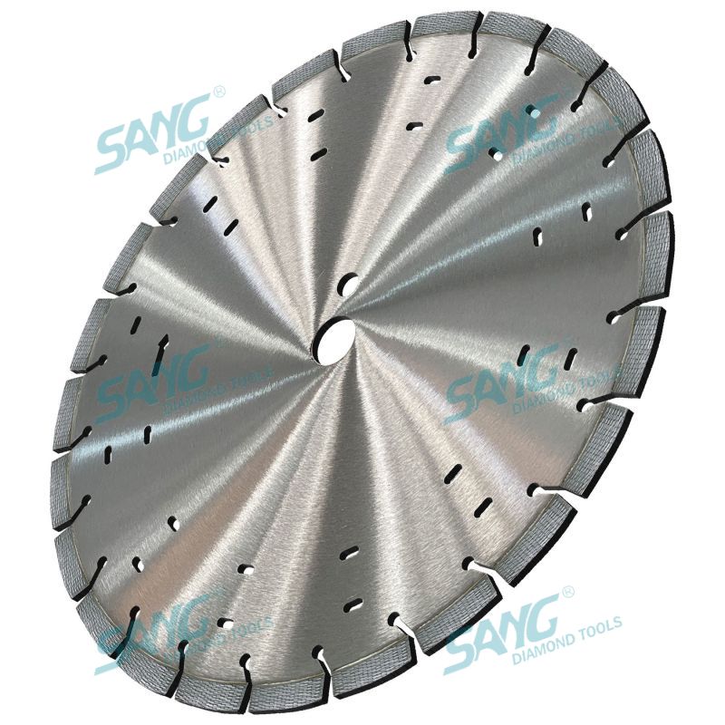 350 mm 14 Zoll Laser geschweißt ARIX Diamond Arrayed Segmented Diamond Saw Blatt für Betonschneiden