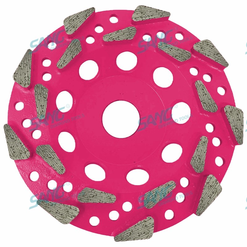 Schwerlaste 125 mm 180 mm 5 Zoll 7 Zoll 20 Körnchen-Gewinde-Arbor Diamond Cup Wheel