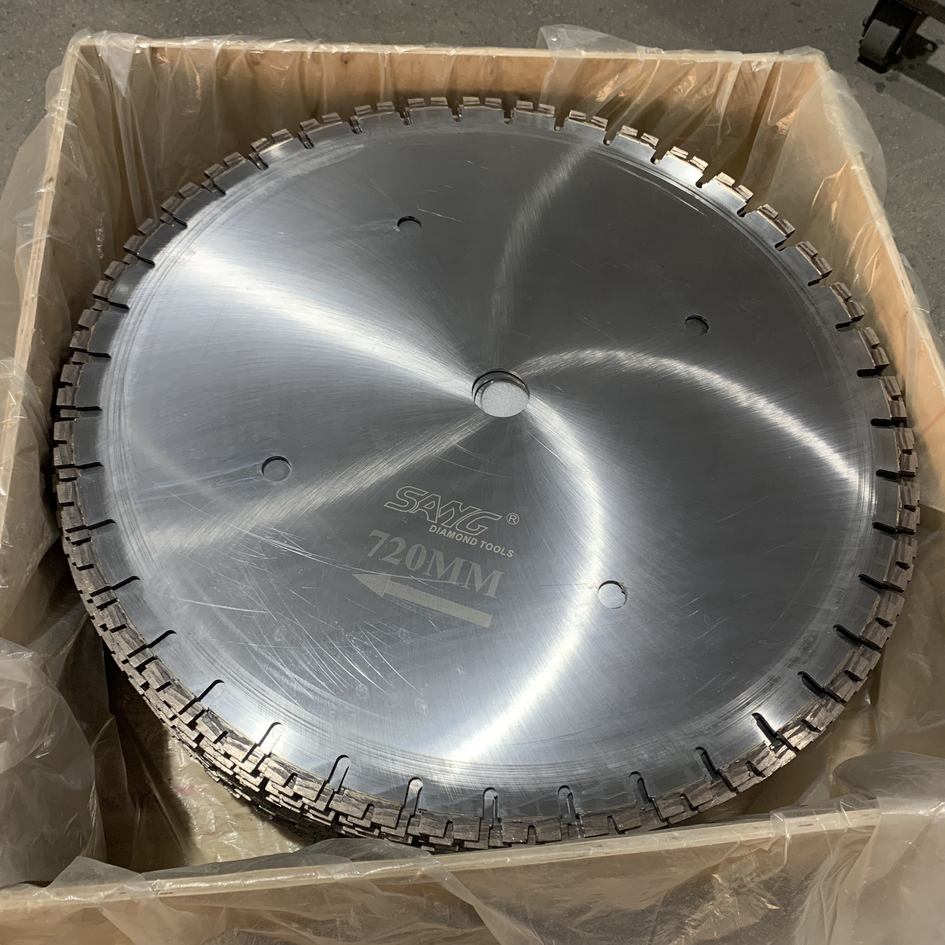 720 mm Diamantsägenklinge zum Schneiden feuerfestem Ziegelstein-Magnesia-Calcium-Ziegelstein