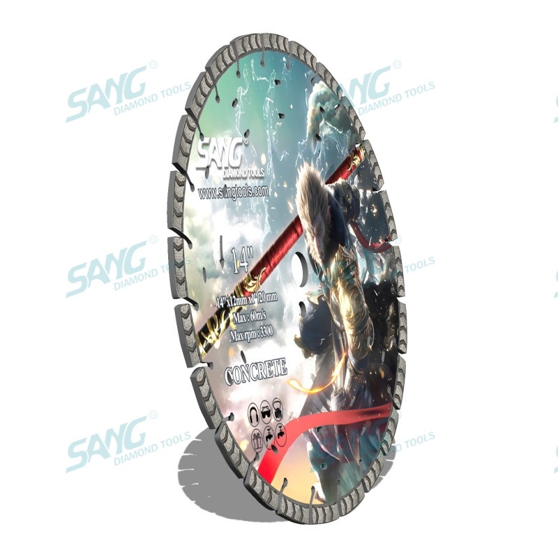 Sang -Werkzeuge 350 mm 400 mm ARIX -Segment Betonschneider Schneidscheibenscheiben -Laser -Diamantsägen -Klinge für Hartbetonschnitte