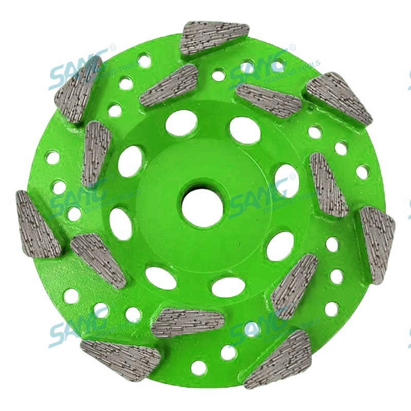Premium -Gewinde -Diamantbecher -Rad -Premium -Segmente zur Entfernung von Beton -Epoxidmaterialien