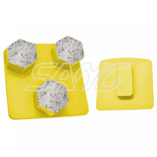 Fabrik Custom Großhandel Redi Lock Metall Bond Diamond Schleifschuhe für Betonboden